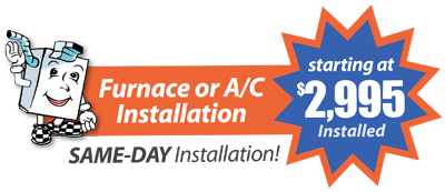New furnace and AC specials